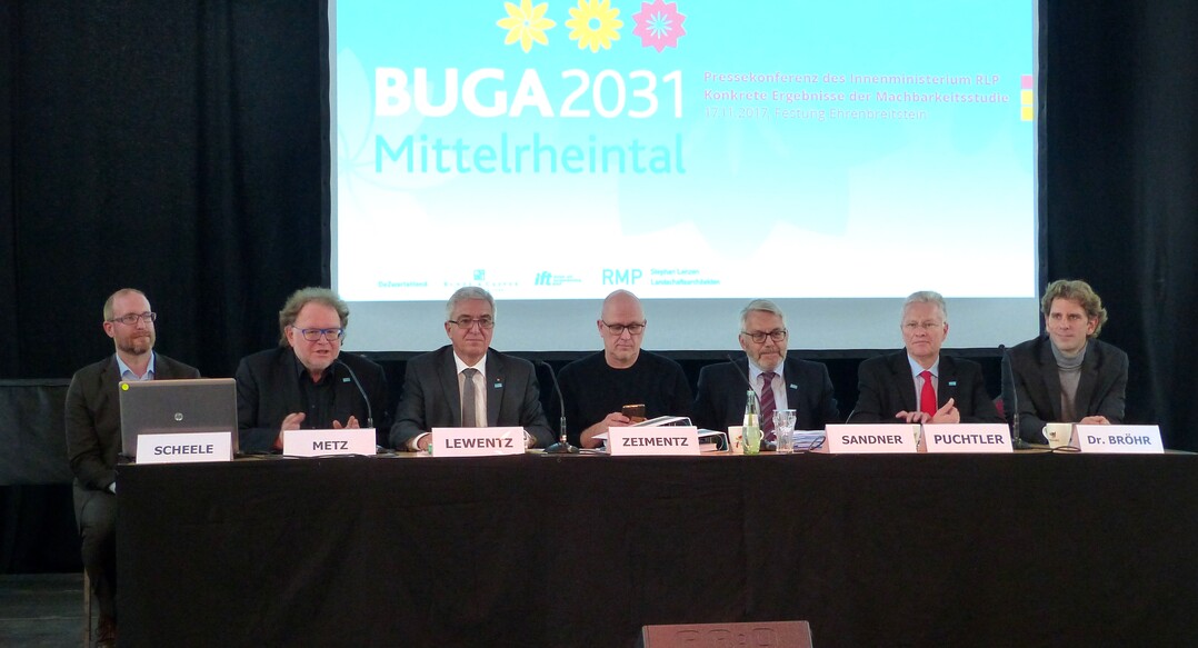 Voller Optimismus: Vorstellung der Machbarkeitsstudie für die BuGa 2031.