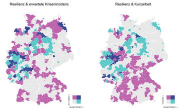 Deutschlandberblick: Resilienz und erwartete Kriseninzidenz - Resilienz und Kurzarbeit