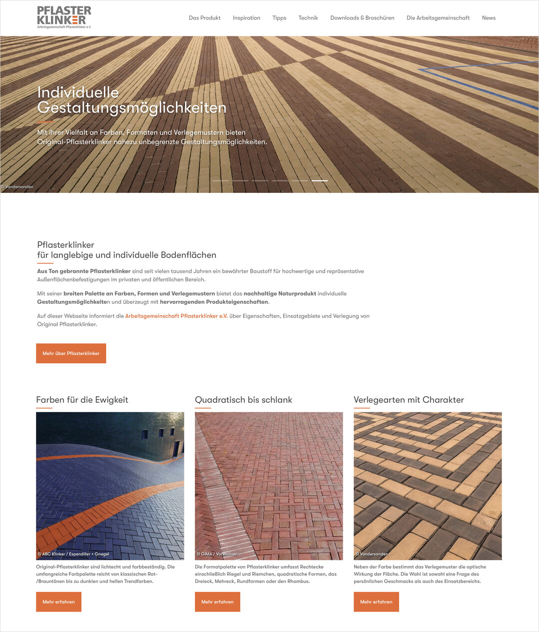 Relaunch der Website pflasterklinker.de