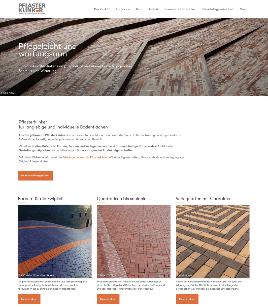 Relaunch der Website pflasterklinker.de