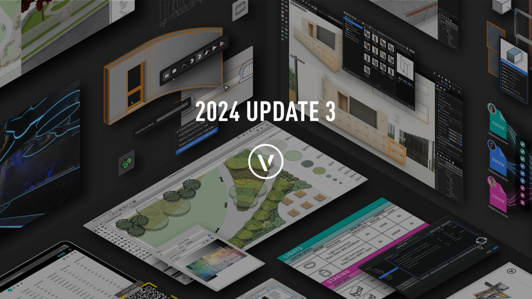 Der US-Hersteller von CAD- und BIM-Software Vectorworks, Inc. hat das dritte Update der Vectorworks 2024-Produktlinie verffentlicht. 