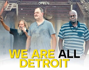 "We are all Detroit" portrtiert die Entwicklung der beiden Stdte Bochum und Detroit nach dem Rckzug der Autoindustrie. Der Film zeigt dabei nicht nur die Parallelen und Unterschiede der Stdte, sondern zeigt in der korrespondierenden Entwicklung zweier so unterschiedlicher Regionen, dass ein globaler Wandel im Selbstverstndnis der Erwerbsarbeit und der Funktion der Stdte dabei im Gange ist."