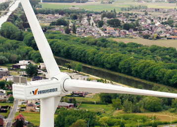 Die Windturbine von Vandersanden wird 10.000 MWh an grnem Strom erzeugen.