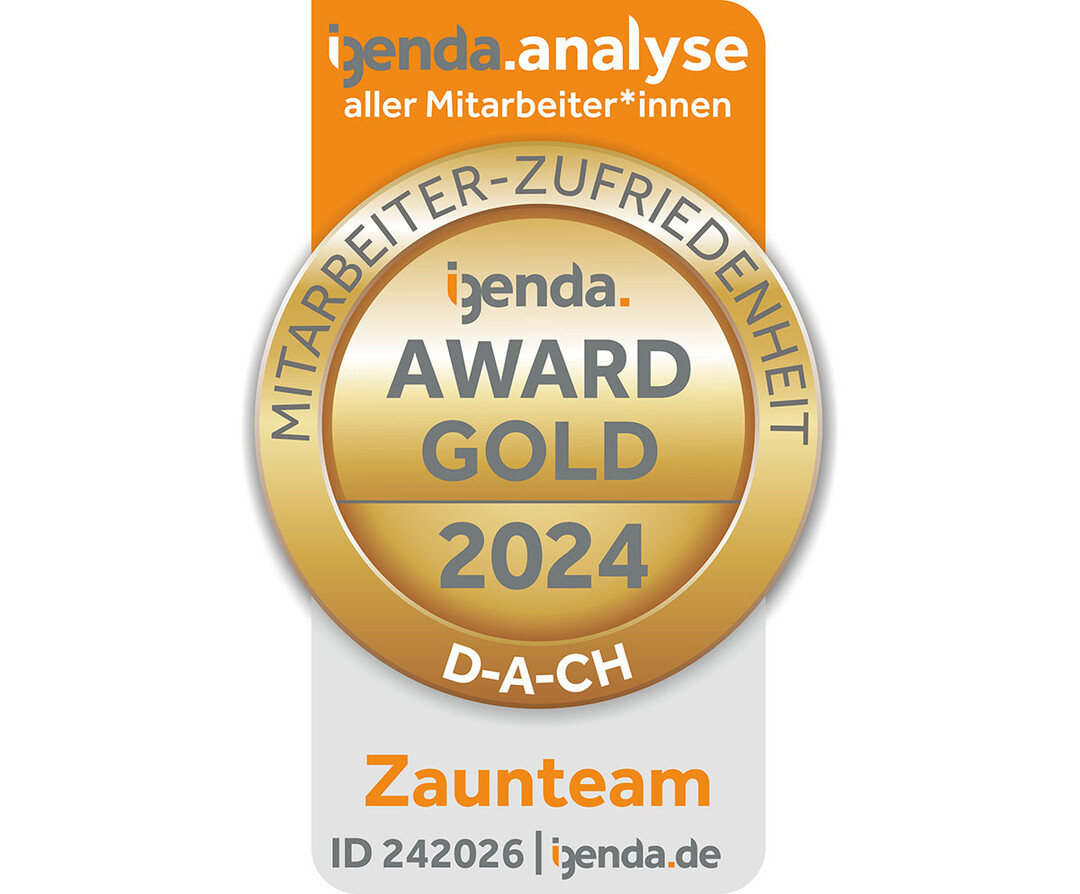Gold Award fr die Mitarbeiter-Zufriedenheit: Mit der ID 222026 lassen sich auf der Website der igenda weitere Teilergebnisse der Mitarbeiterumfrage einsehen.